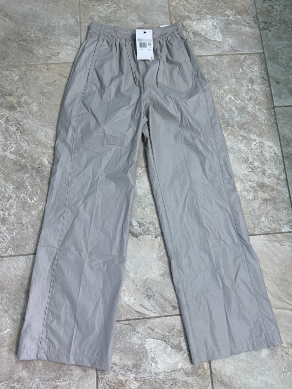 Nike Trend Wide Leg Light Gray Trousers